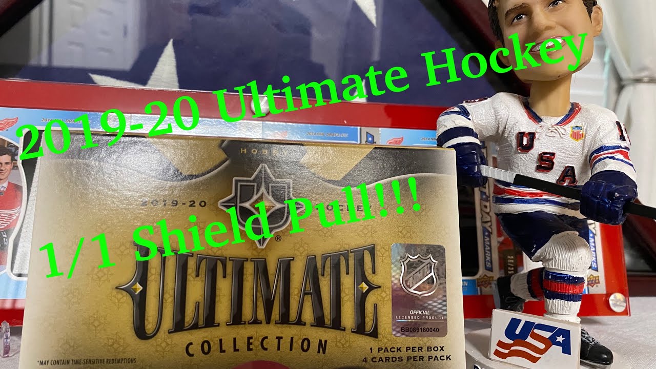 1/1 NHL Shield Pull!!! 🔥🔥🔥 2019-20 Ultimate Collection Hockey