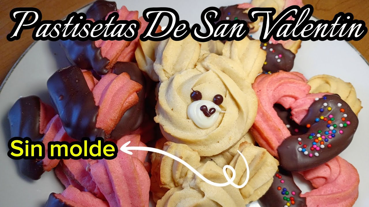 Pastisetas SIN MOLDE Para San Valentin 💕 | Idea Para Regalar 🩷 | Receta Económica y Facil.