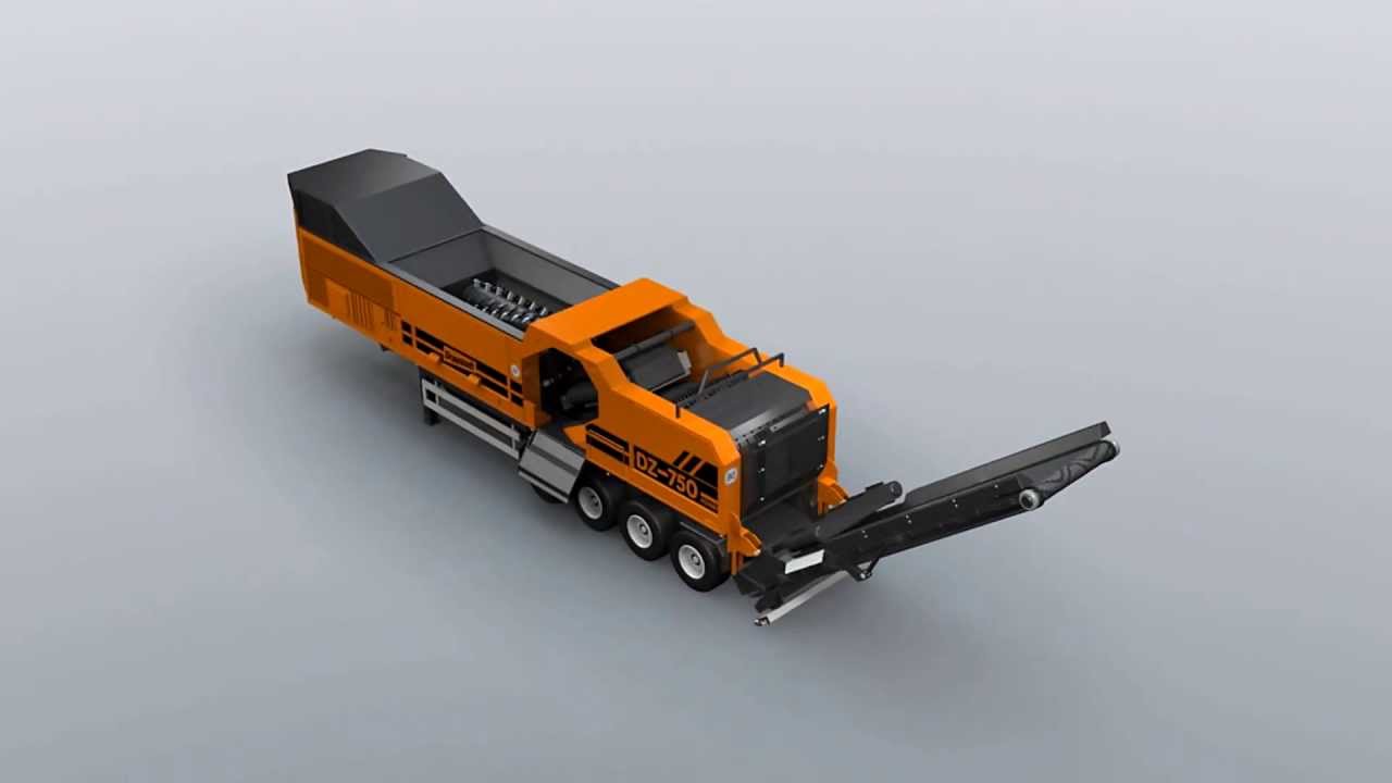 Shredder / Grinder - Doppstadt DZ750 2 in 1 Animation