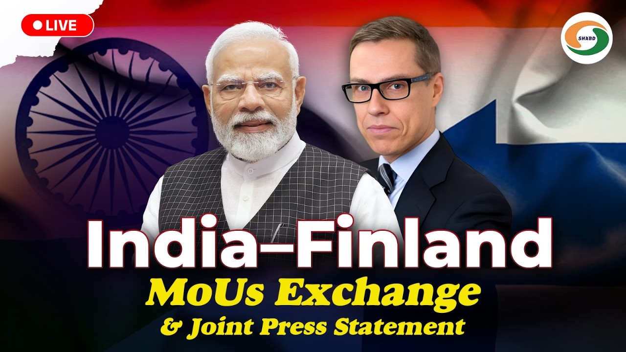 LIVE | India–Finland MoUs Exchange & Joint Press Statement