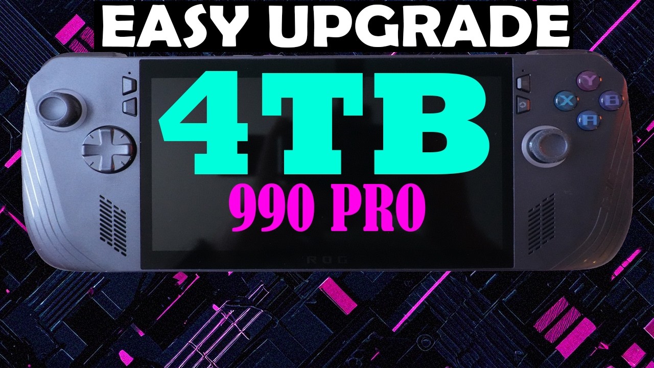 ROG Ally X Samsung 990 Pro SSD емкостью 4 ТБ. Простое обновление — без потери данных!