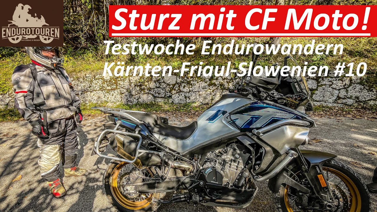 Endurowandern | CF Moto 800 MT | Oktober in den Alpen #10 | Sturz gemeistert | Stausee | Monte Rest