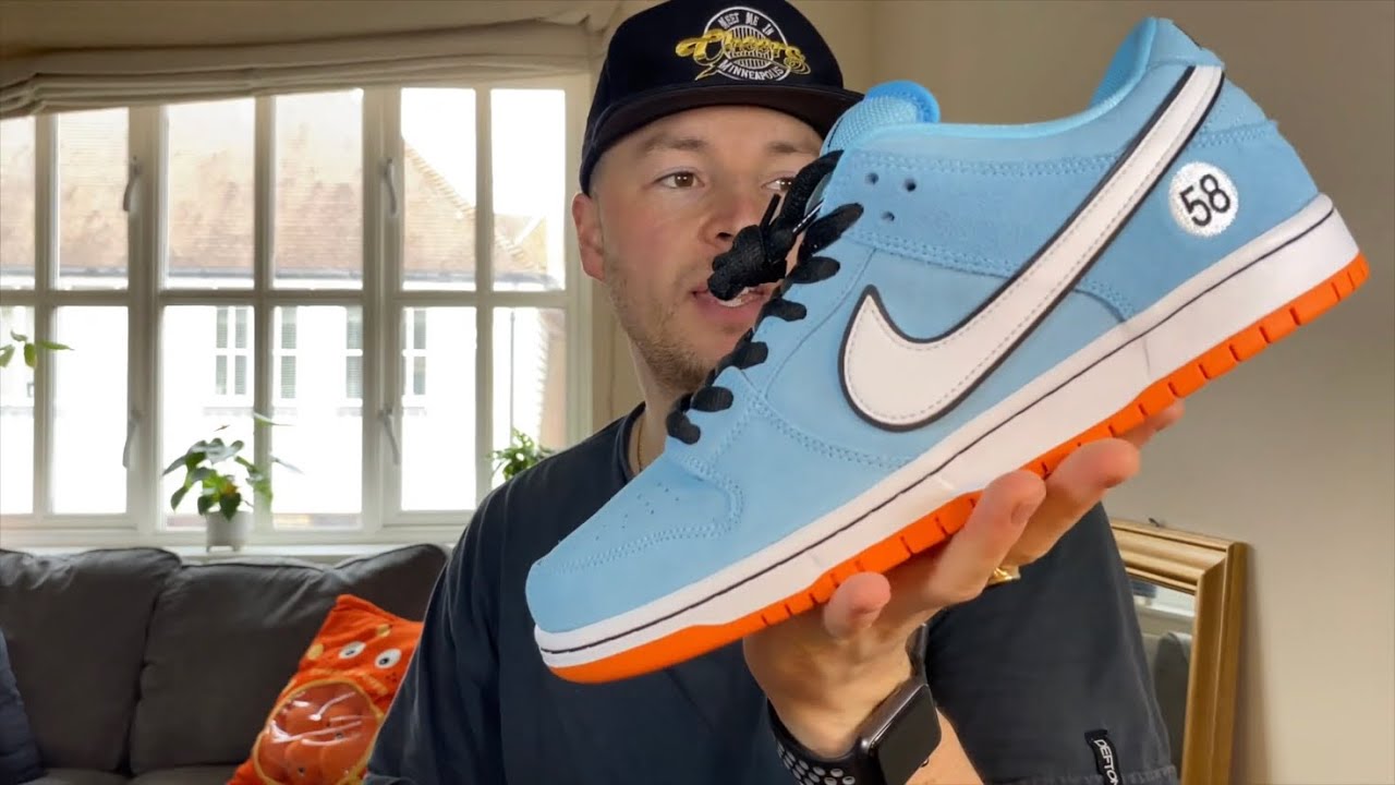 Nike SB Dunk Low Pro Club 58 Gulf - Review+on feet with lace swaps!🟠⚪️🔵⚫️