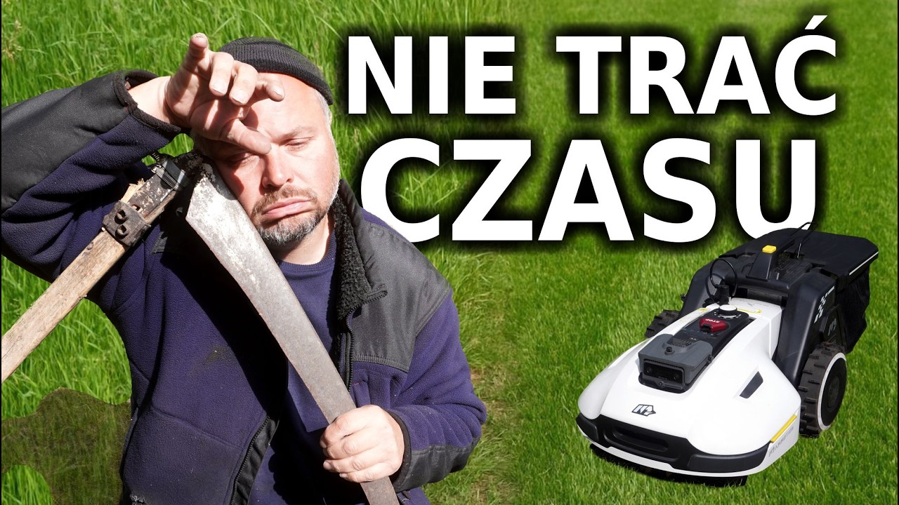 Test robota koszącego i grabiącego YUKA 2025