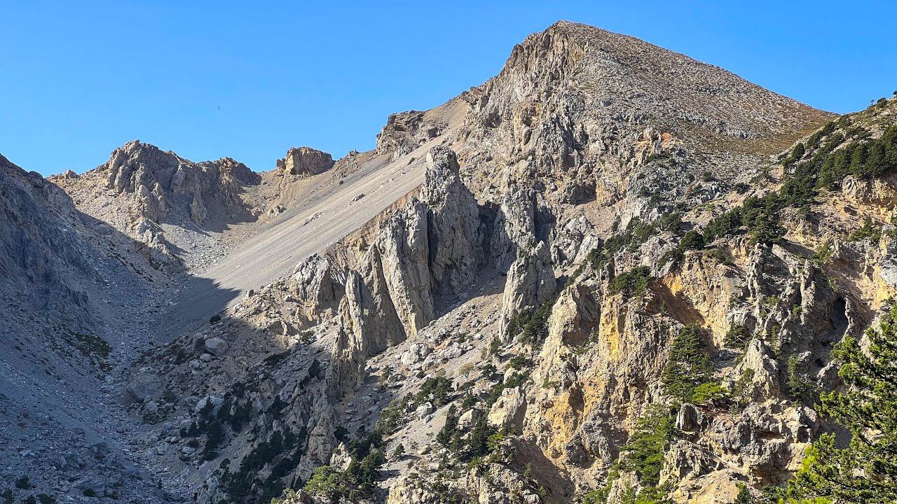 Samaria gorge Chania Crete Greece 4K HDR