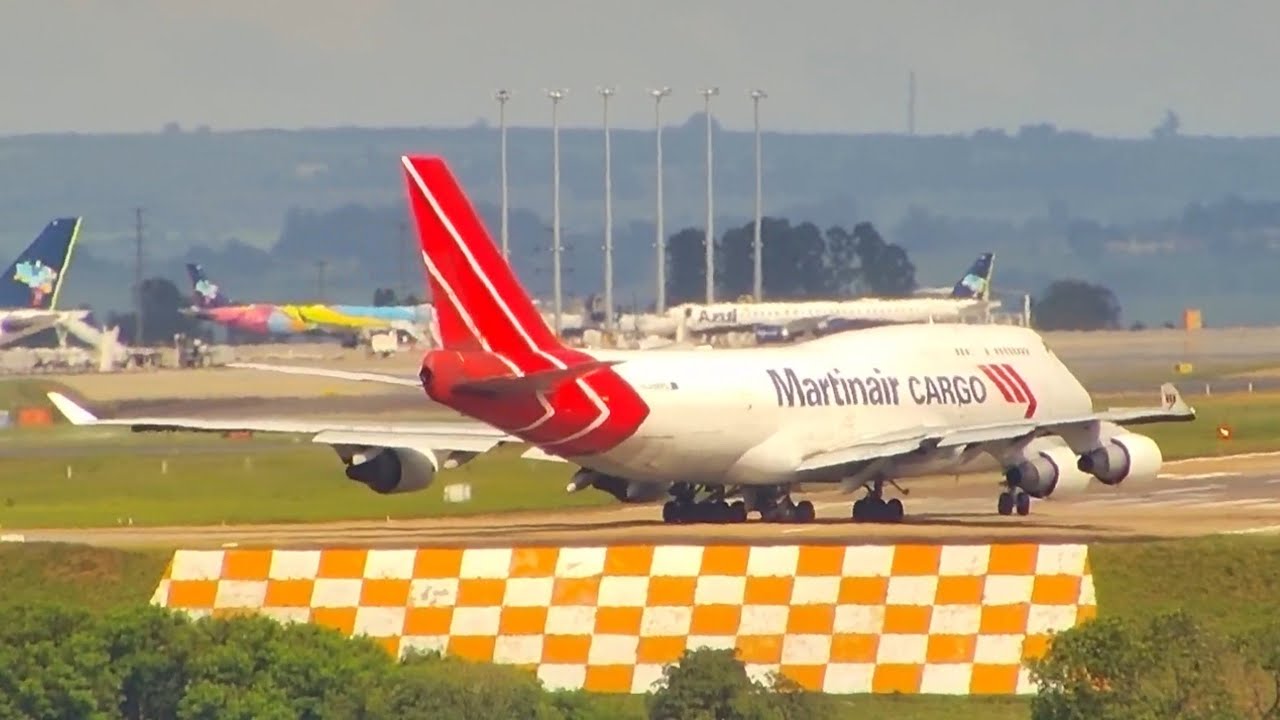 GRAVAMOS A REJEIÇÃO  DE DECOLAGEM DO GIGANTE QUADRIMOTOR BOEING 747-400F EM CAMPINAS VIRACOPOS