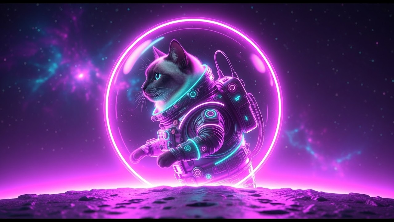 🎧 Synth & Disco Chill Live Radio | Indie Electronic Mix for Focus / Study | Retrowavecat 🌙