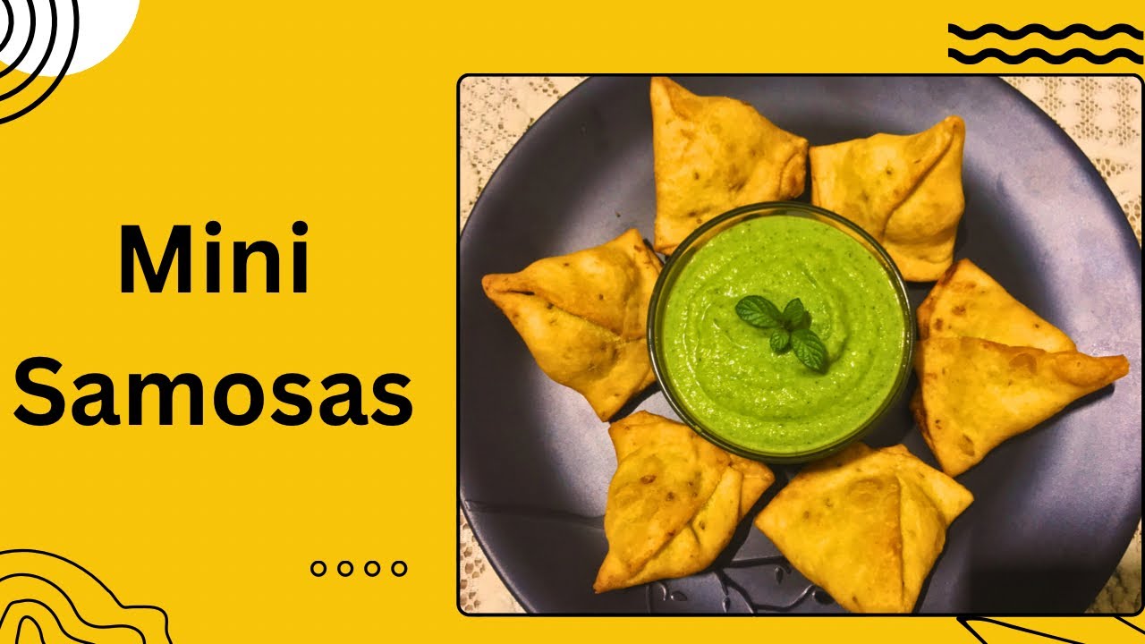 Easy snacks mini samosas #samosarecipe#minisamosa#chutneyrecipe#greenchutney#snacksrecipe#fastfood
