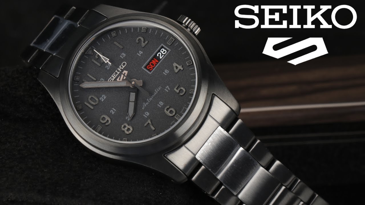 ЧЕРНАЯ ПЯТЕРКА! Японские механические часы SEIKO 5 Sports Field Series SRPJ09K1 | Style-Time