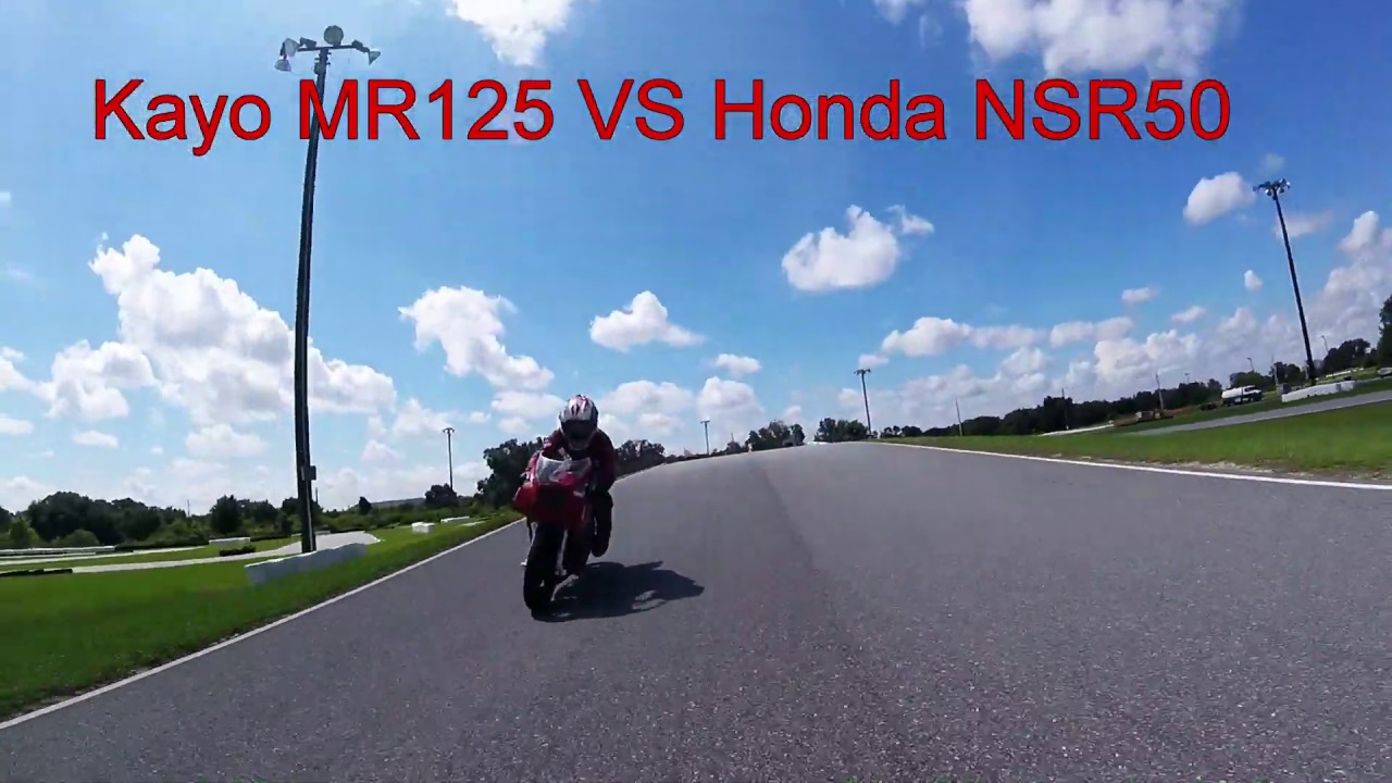 Kayo MR125 vs Honda NSR50 SFLMiniGP