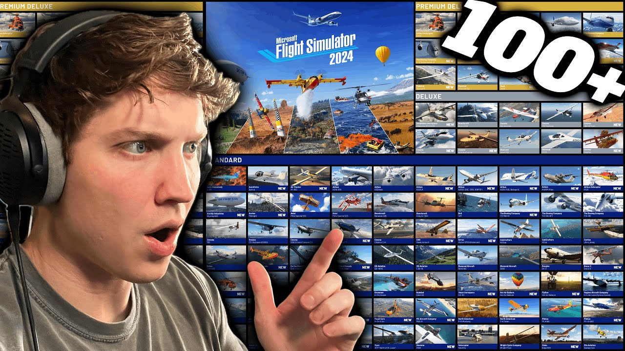 MSFS2024 FULL Plane List (Standard + Premium + Premium Deluxe)