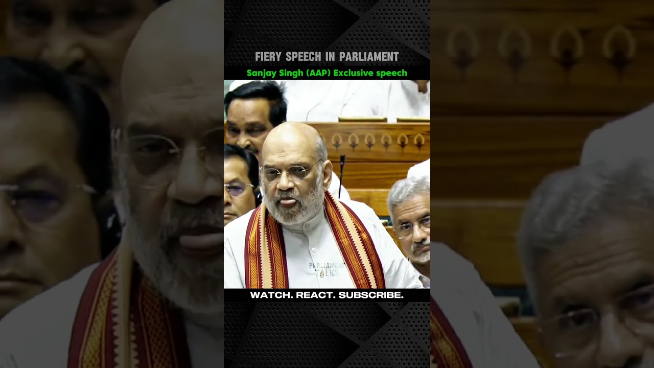 AAP MP Sanjay Singh's openion remarks in parliament |#shortvideo