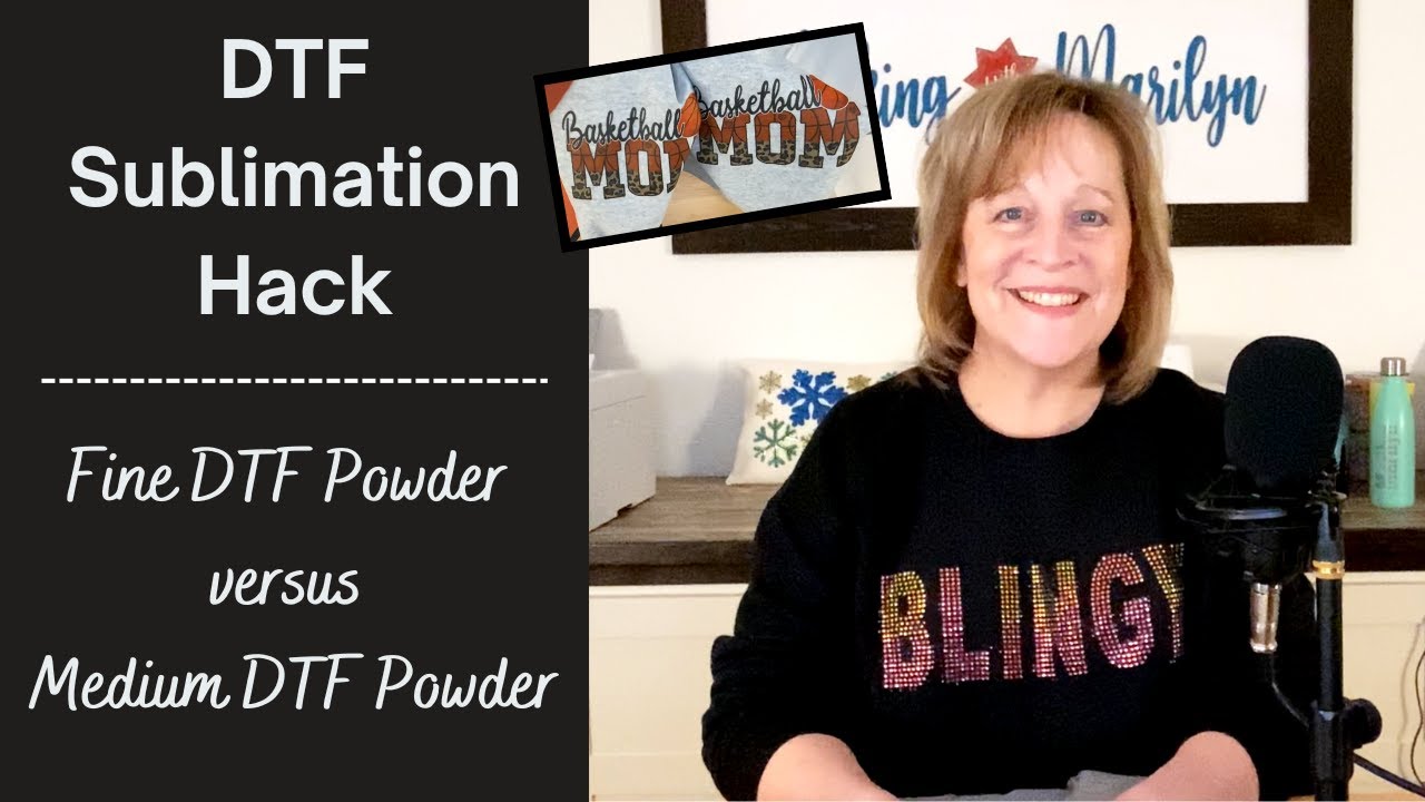 DTF Powder for Sublimation Hack - Fine Powder vs Regular Powder