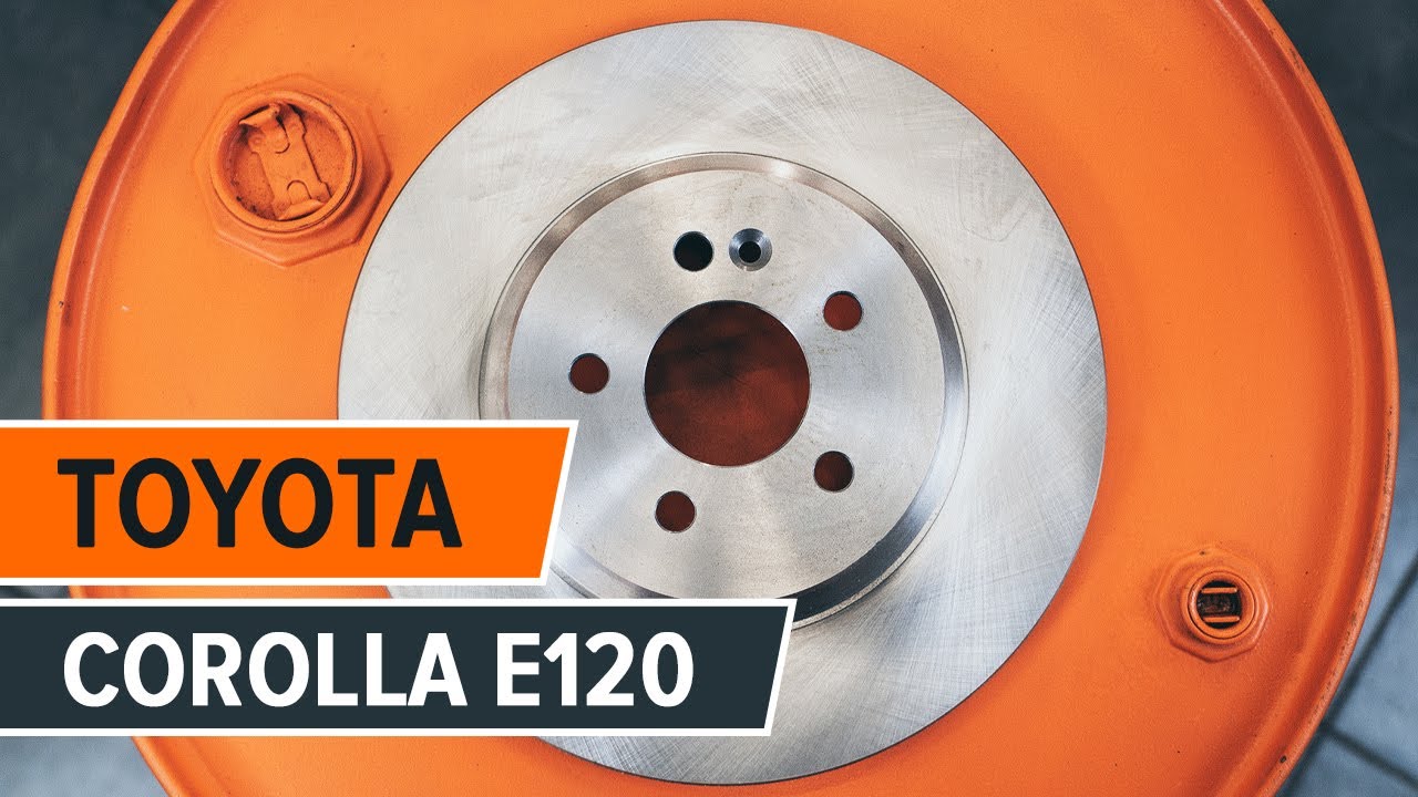 Tutorial: Como substituir a discos de travões, pastilhas de travão traseiros no TOYOTA COROLLA E120