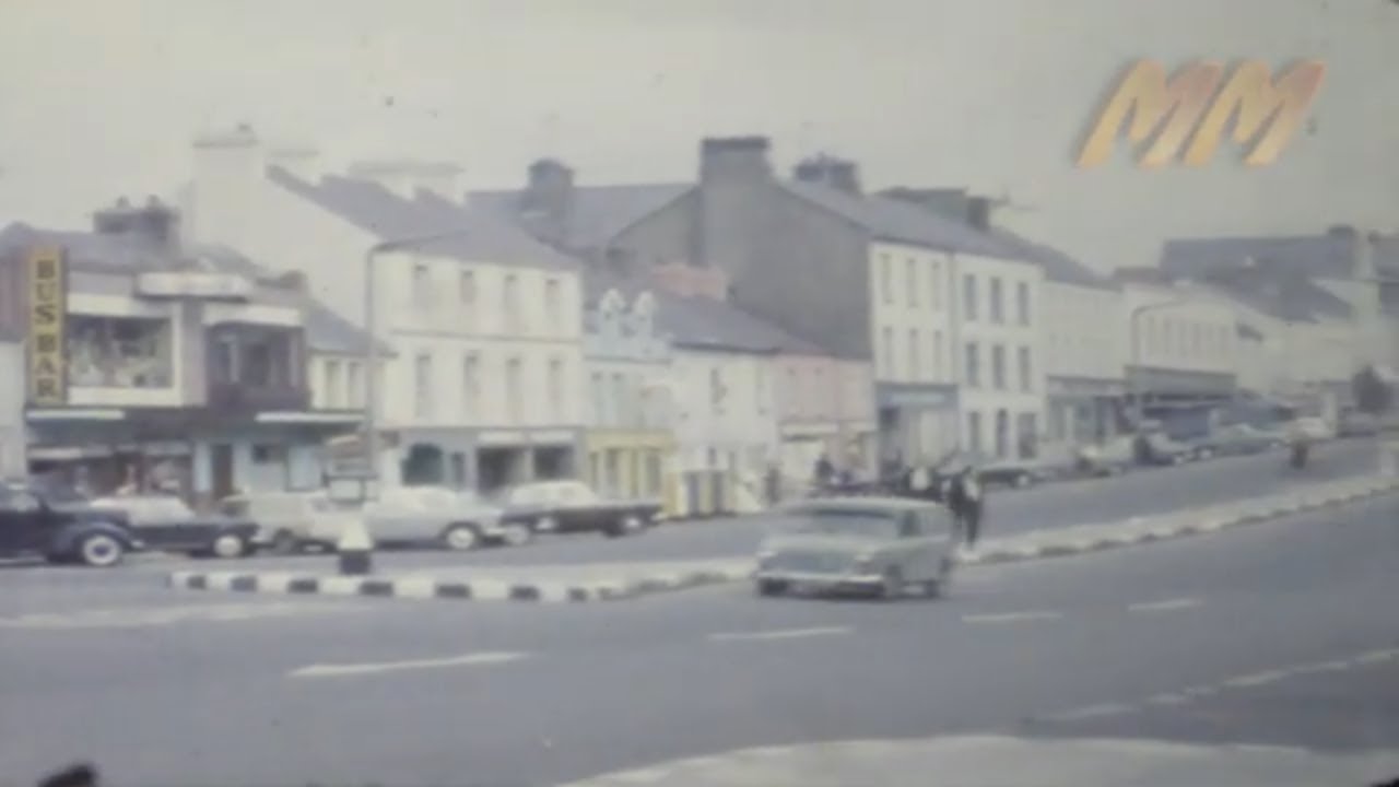 Coach holiday in Northern Ireland 1960s old cine film 119
