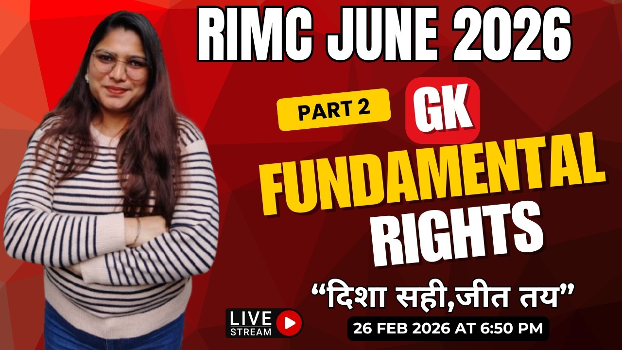 RIMC JUNE 2026 | GK | FUNDAMENTAL RIGHTS | PART 2 |दिशा सही,जीत तय | BY AASHIMA MAM | ONLINE CLASSES