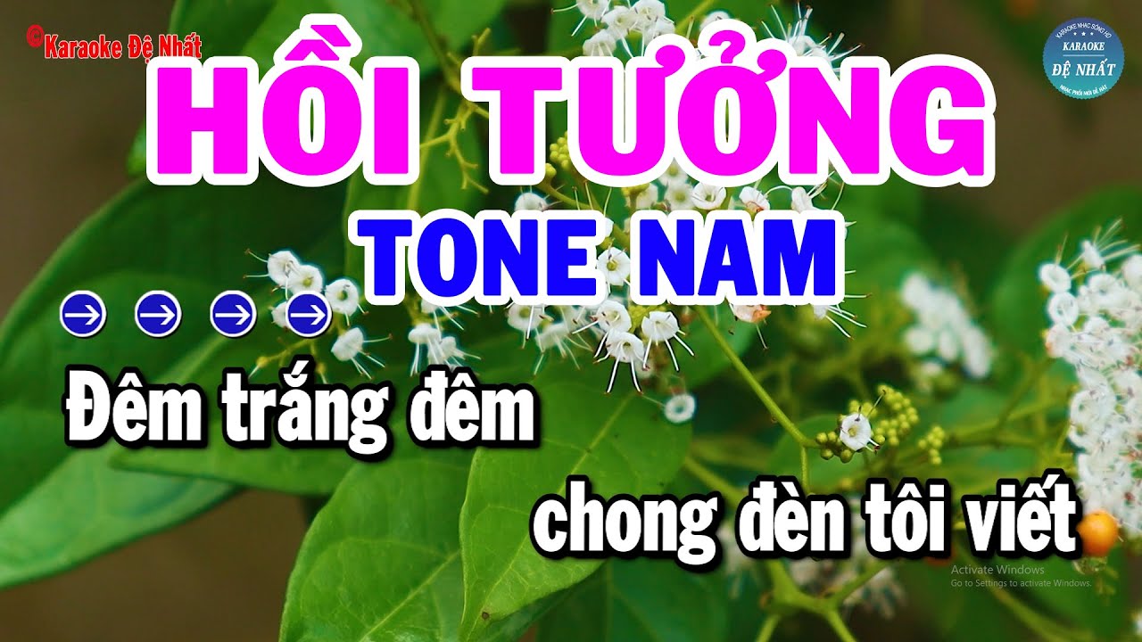 Karaoke Hồi Tưởng Tone Nam Nhạc Sống Mới Dễ Hát Nhất | Karaoke Đệ Nhất