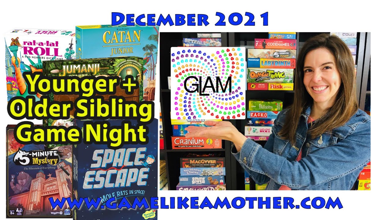 Game Like a Mother Younger + Older Sibling Family Game Night