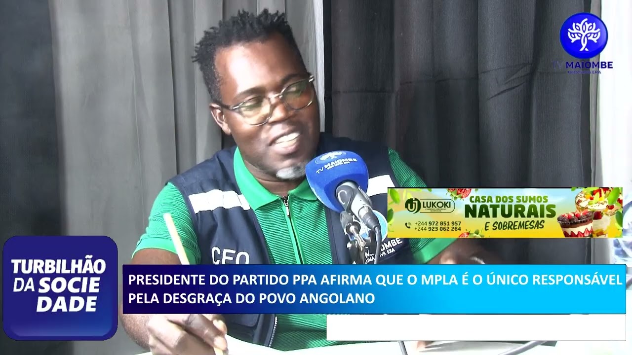 PRESIDENTE DO PARTIDO PPA AFIRMA  QUE O MPLA É O ÚNICO RESPONSÁVEL PELA DESGRAÇA DO POVO ANGOLANO
