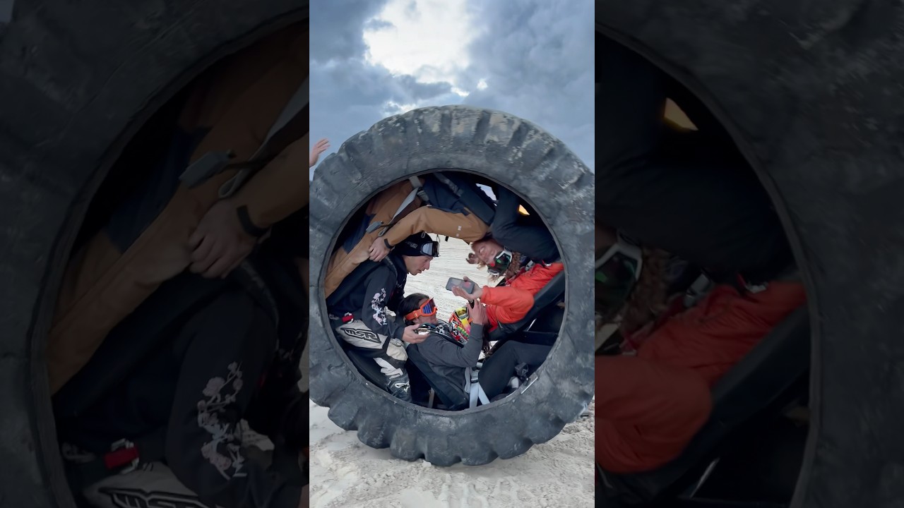 4-person tire vs MASSIVE hill🤣🔥
