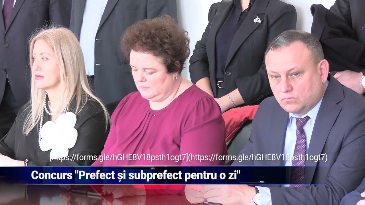 Concurs &bdquo;Prefect și subprefect pentru o zi&rdquo;