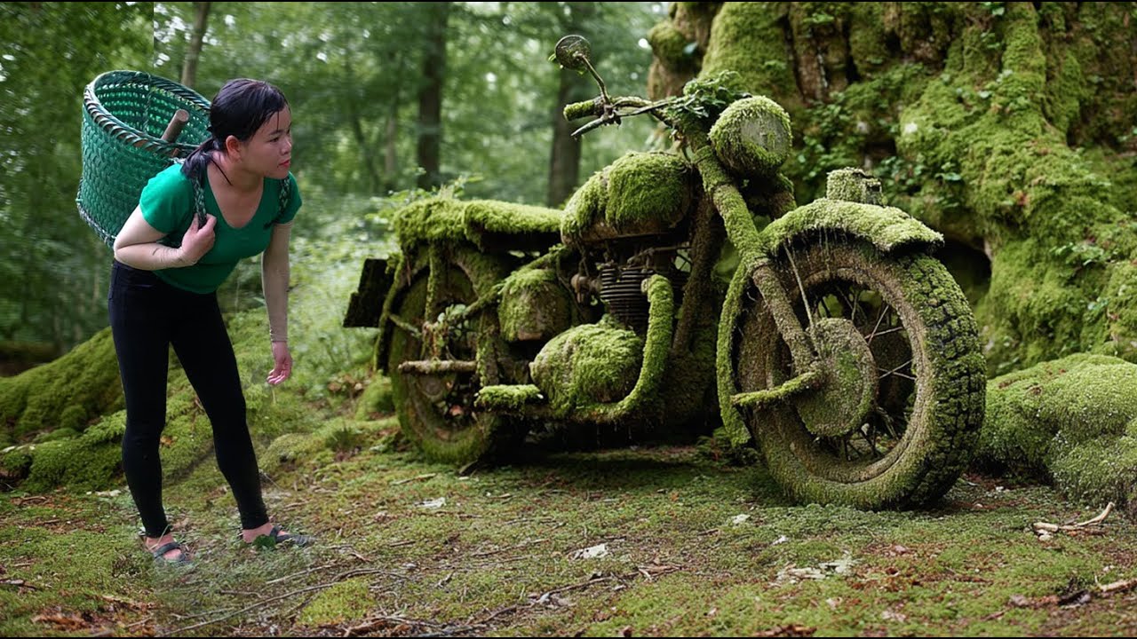 Results Restoring a large displacement Motorcycle abandoned in the forest for decades | Lý Thị Trọng