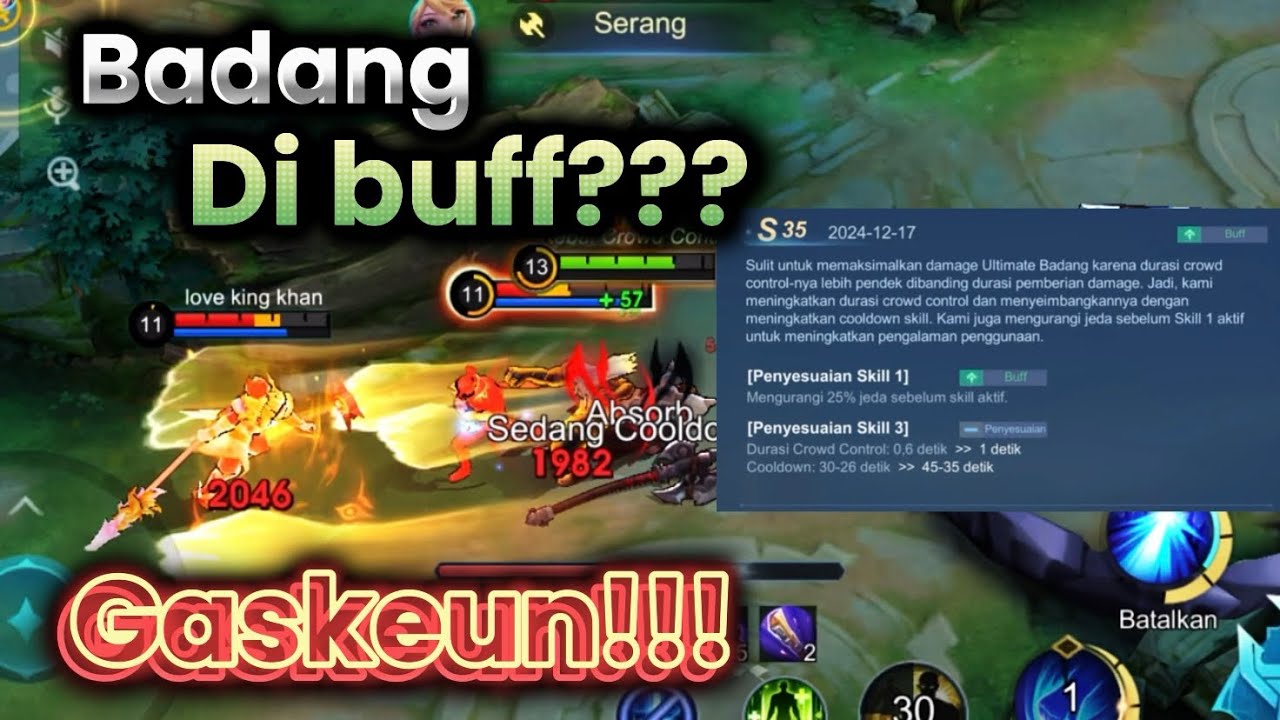 Badang di buff?? Tanpa basa basi Langsung kita review aja guys