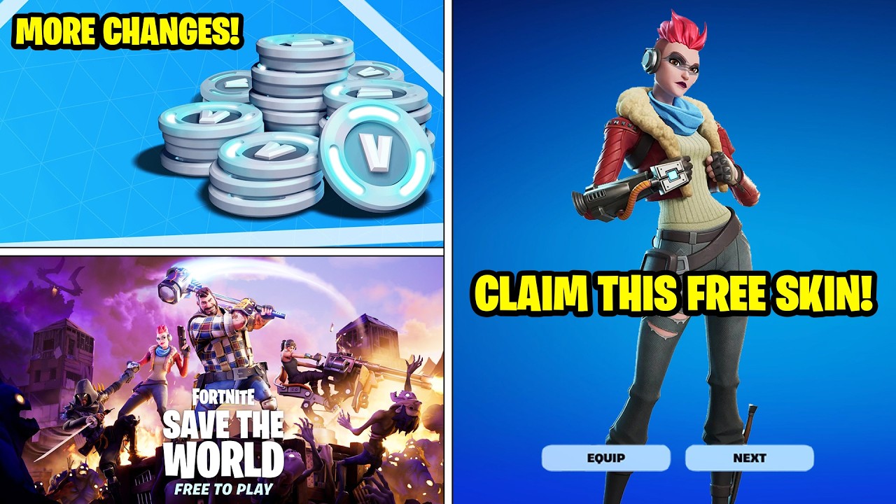 *NEW* UPDATE! (V-Bucks Nerfed & FREE SKIN)