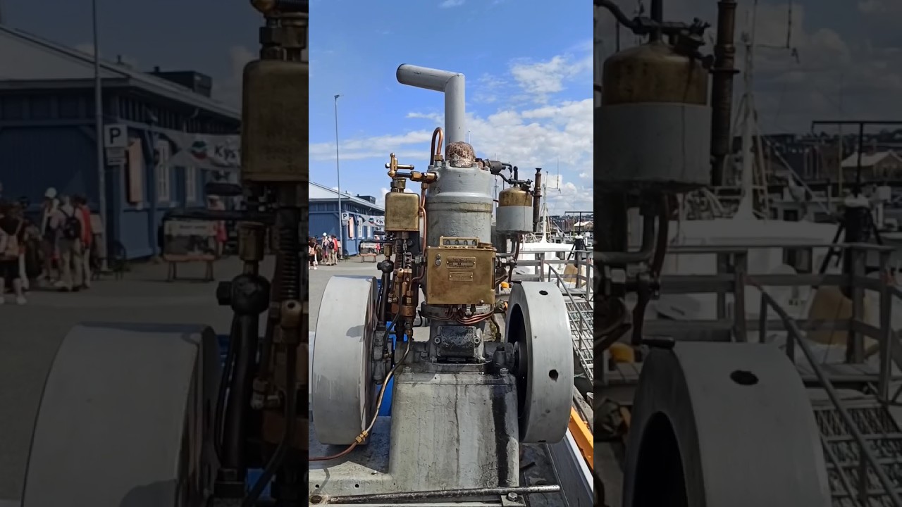 Love this sound of old marine engines #norway