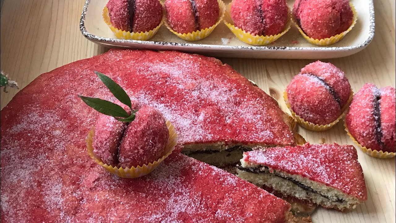 CROSTATA PESCHETTA E PESCHETTE DOLCI ALLA NUTELLA E ALCHERMES