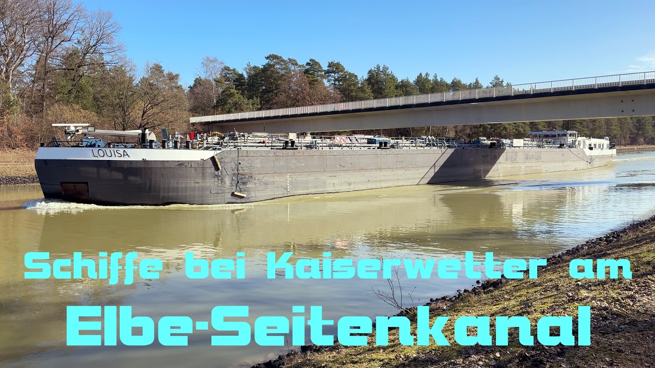 Shipspotting am Elbe-Seitenkanal bei Lüneburg