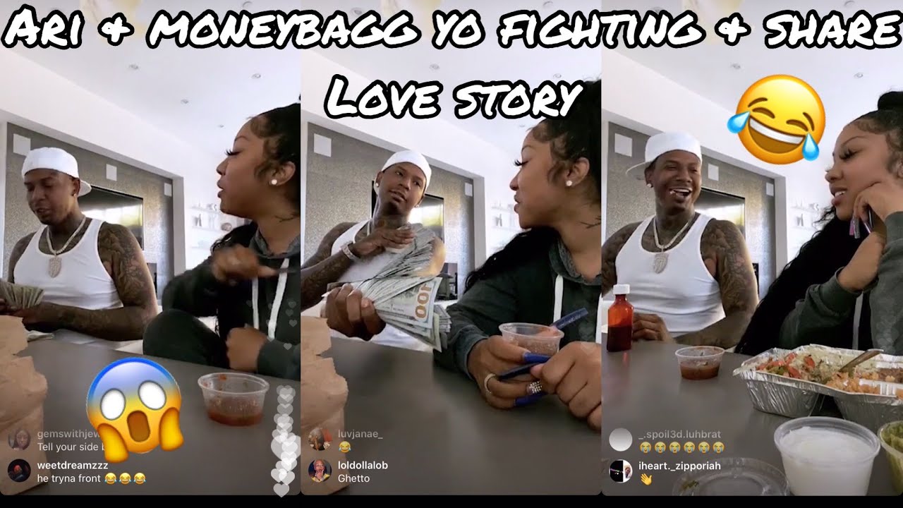 Ari Fletcher and Moneybagg Yo fighting on instagram live July 24, 2020