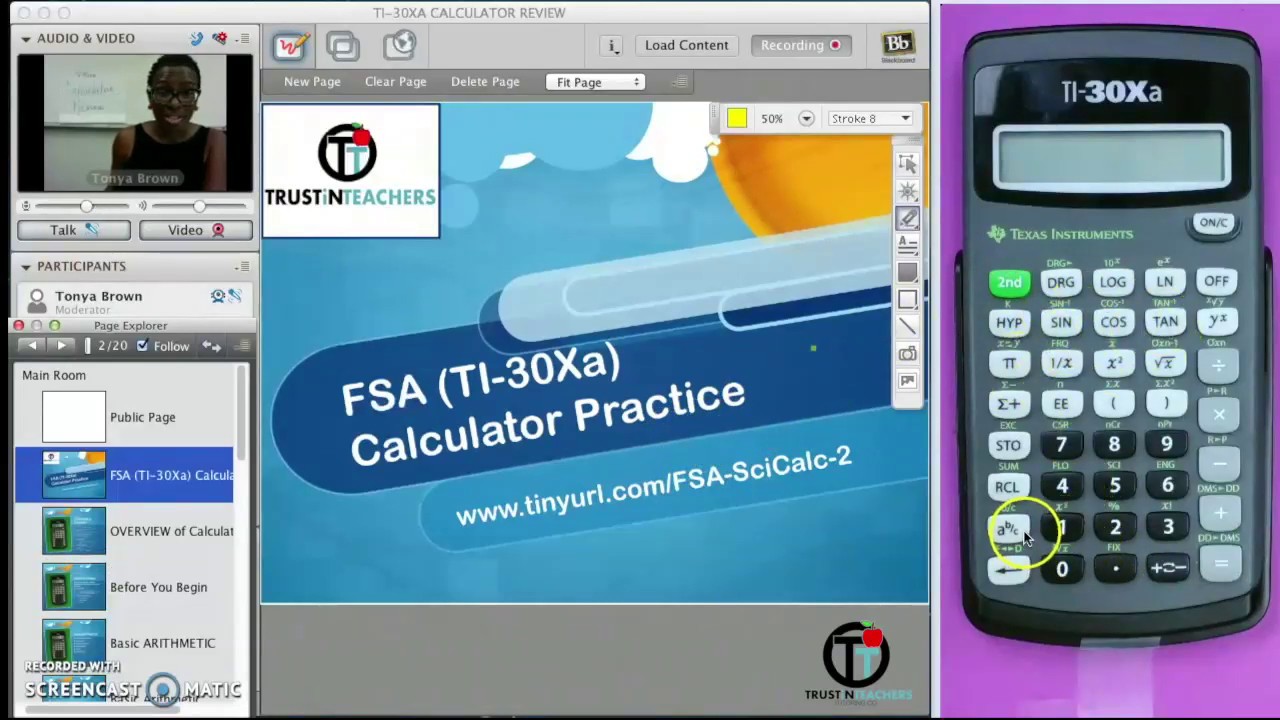 TI30XA Calculator