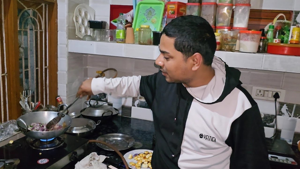 Vlog:-202 || Aaj banaya ghar par dinner 🍽 😋 