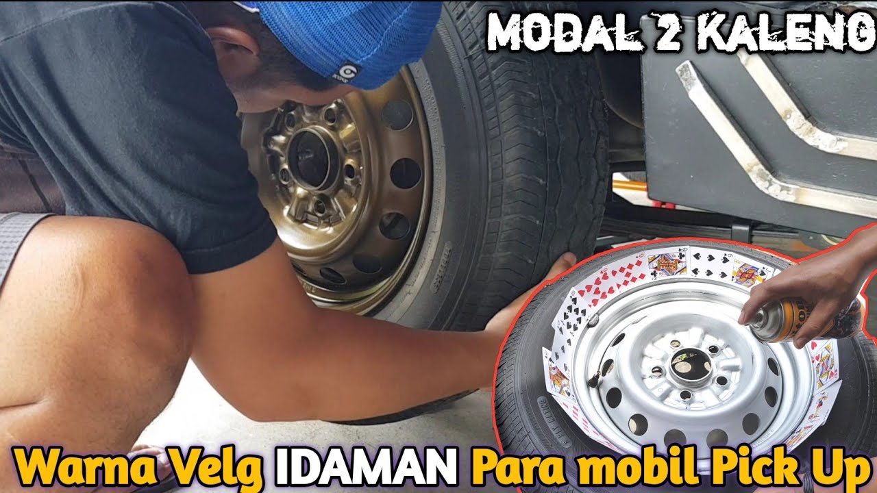 CUMA Modal 2 kaleng saja, Sudah bisa cat velg mobil dengan warna yang keren, Diton premium