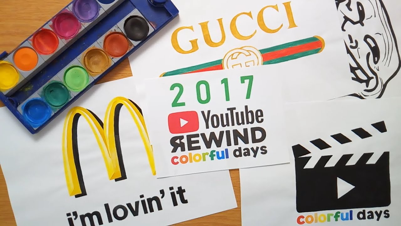 All logos from 2017 - colorful days YouTube Rewind 2017