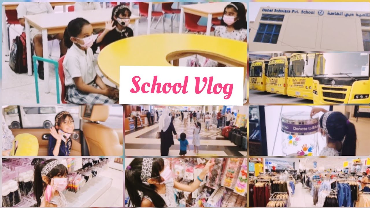School Vlog | 1st day at school | School Shopping | Lulu | Dubai Scholars |