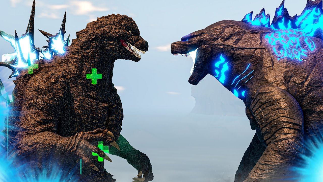 Godzilla Minus One Vs Godzilla 2021 Battle - Kaiju Universe ROBLOX