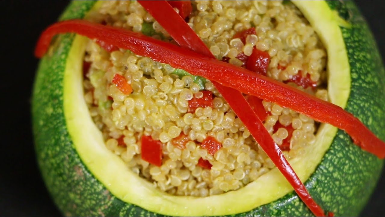 ZAPALLOS ITALIANOS RELLENOS DE QUINOA / MANOS A LA OBRA