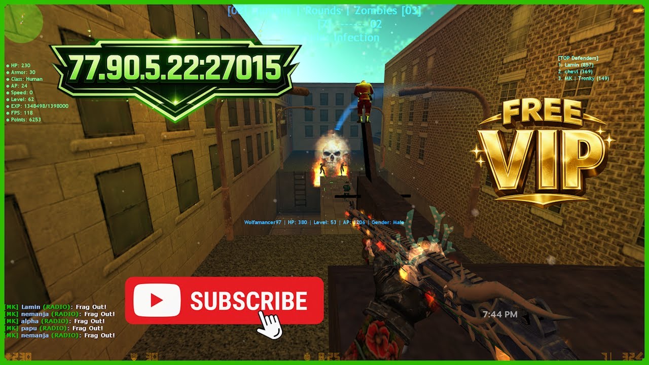 Counter-Strike: Zombie Escape Mod - ze_chinatown_ls on Matrix Keepers
