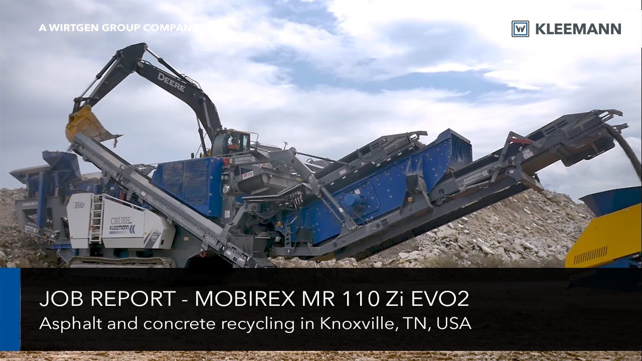 KLEEMANN Job Report - MR 110 Zi EVO2 Concrete and Asphalt Recycling