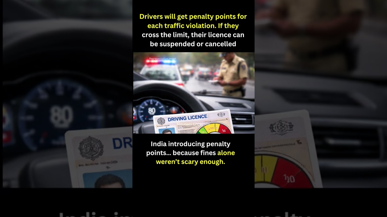 Drivers will now get penalty points
