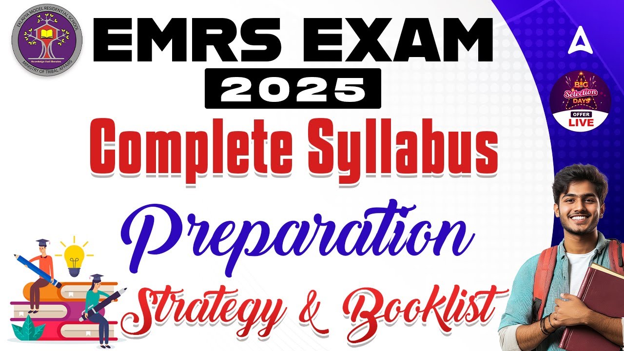 EMRS Exam Preparation Strategy 2025 | EMRS  Syllabus & Booklist | Know the details | By Juri Mam