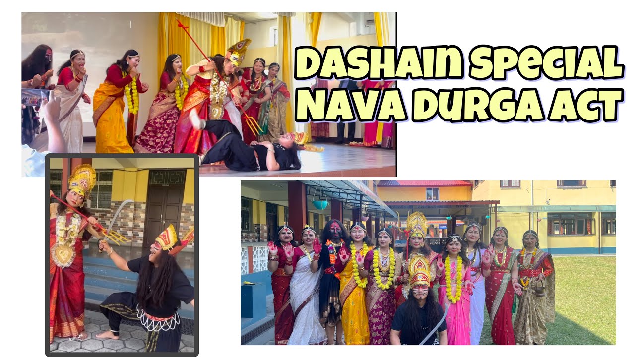 Dashain special Nava Durga act by SMS Teachers