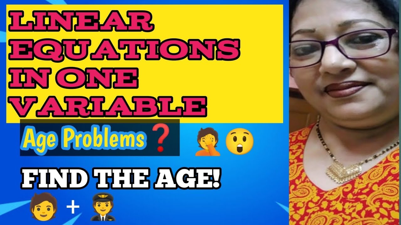 Linear Equations Age Problems | Class 6 to 8 |  Simple Tricks & Examples | @Subhasri ma'am