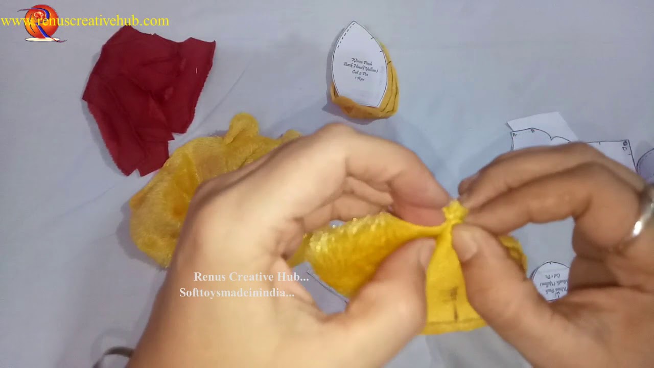Soft Toys making Winni Pooh at home
