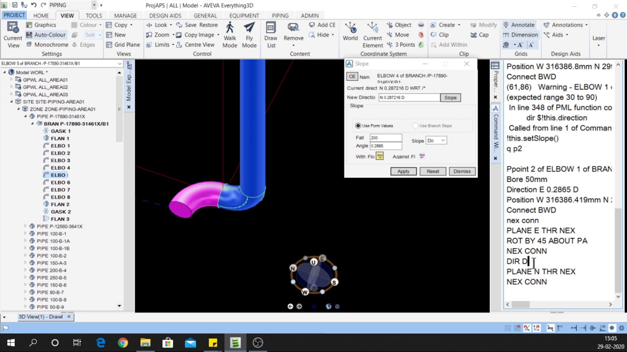 SLOPE LINE MODELLING IN E3D