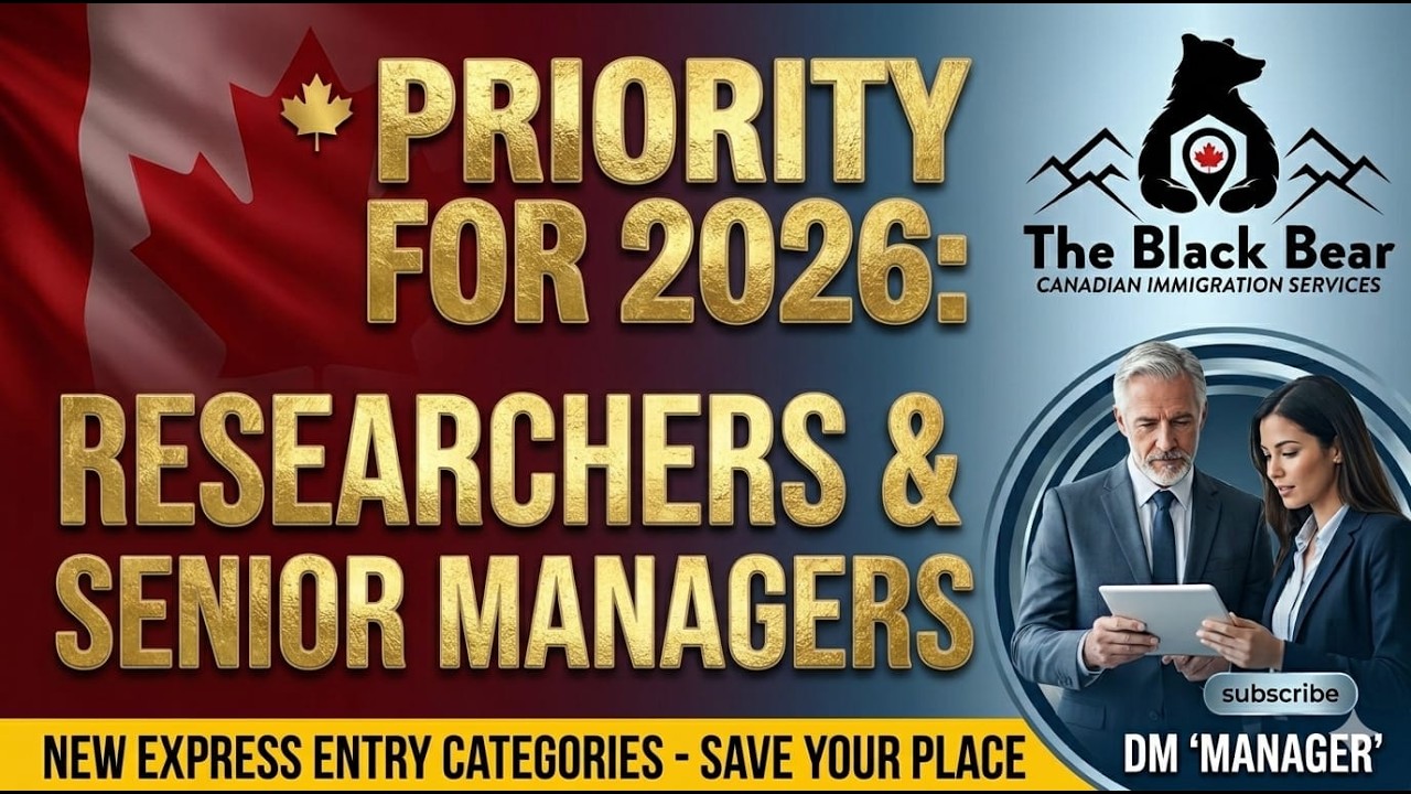 🚨 Canada Prioritizes Senior Managers & Researchers | Express Entry 2026 Update 🇨🇦