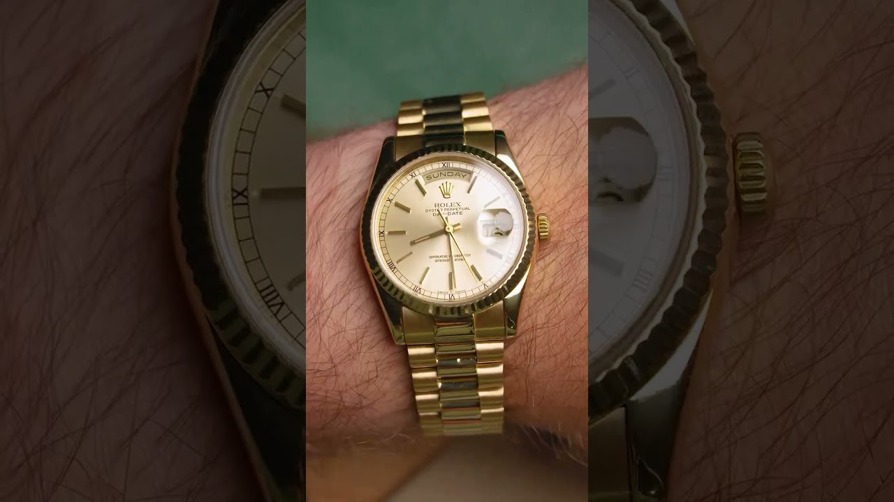 Rolex President Day Date 36mm Yellow Gold Mens Watch 118238 l SwissWatchExpo