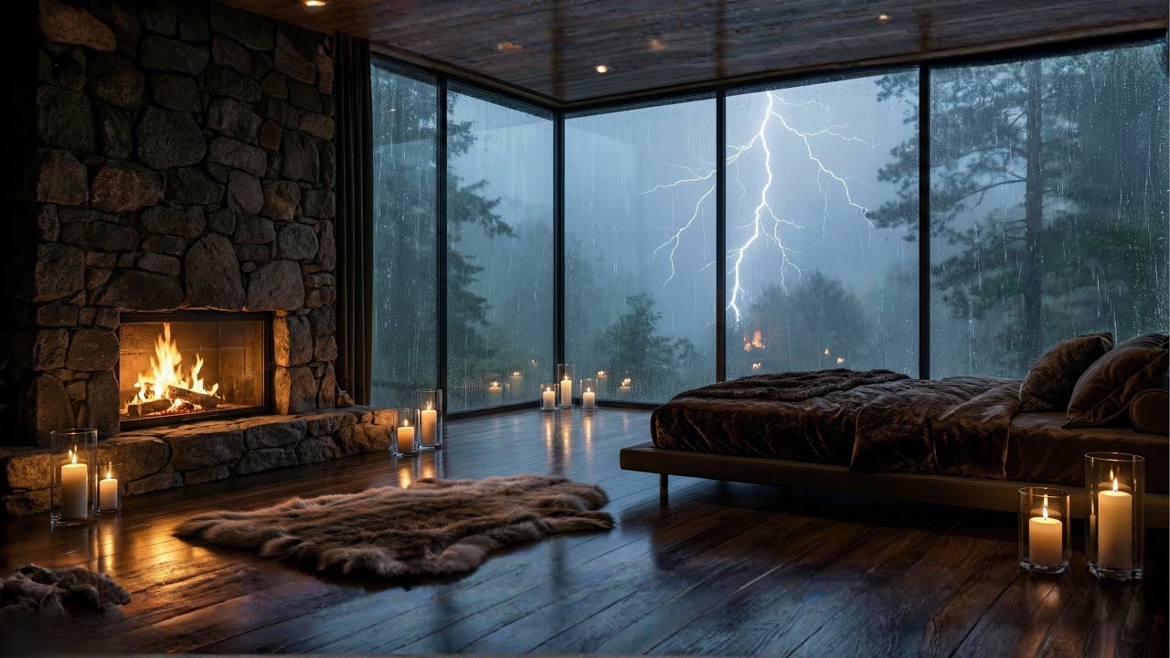 Gentle Night RAIN - Rain Sounds For Sleeping - Sleep FAST & Beat Insomnia, Relax, ASMR